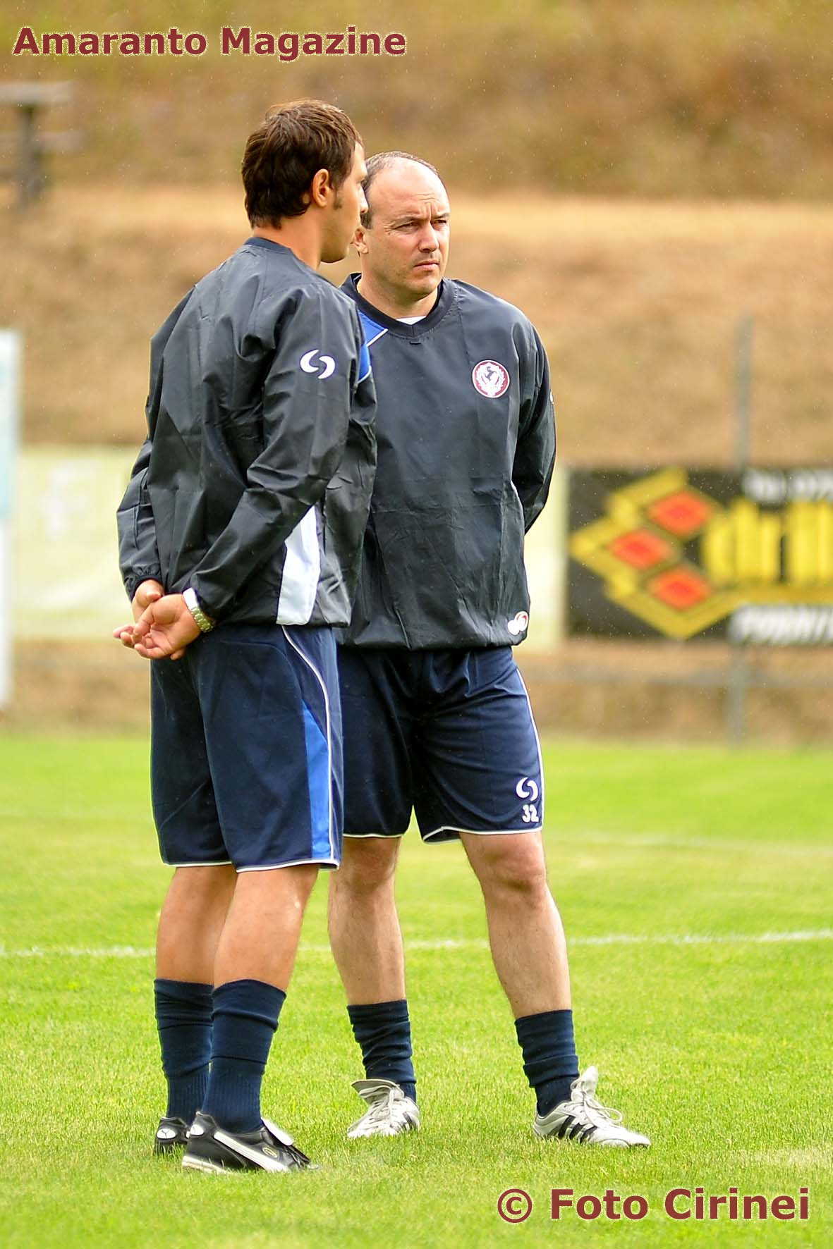 Bacis e Balbo durante un allenamento della squadra