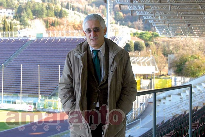 Giorgio Ciofini in una foto allo stadio di Arezzo