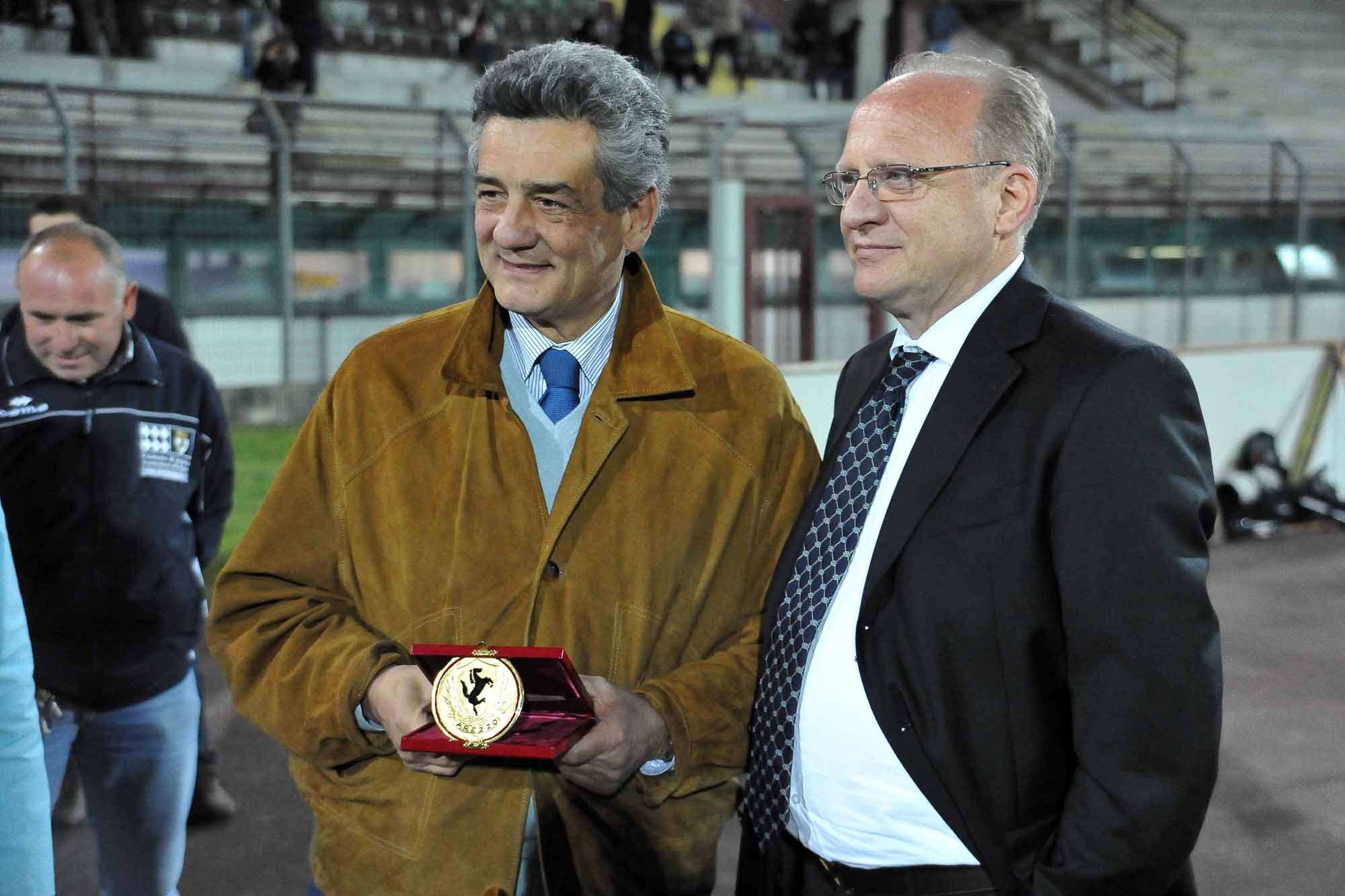 il presidente Severini insieme al sindaco Fanfani