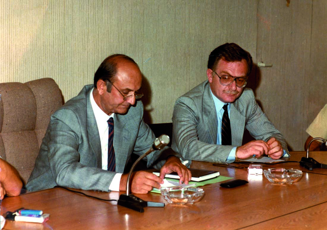 Con Benito Butali, editore di Teletruria ed ex presidente dell'Arezzo