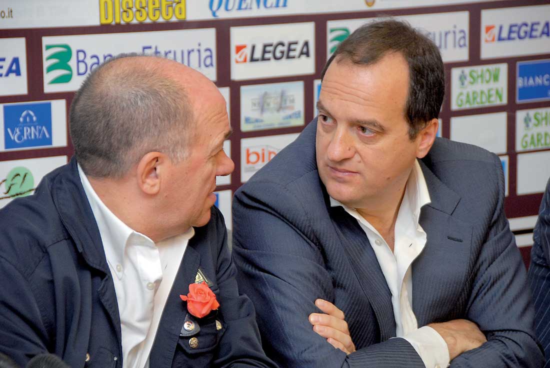 Giovanni Cappietti insieme al presidente Piero Mancini