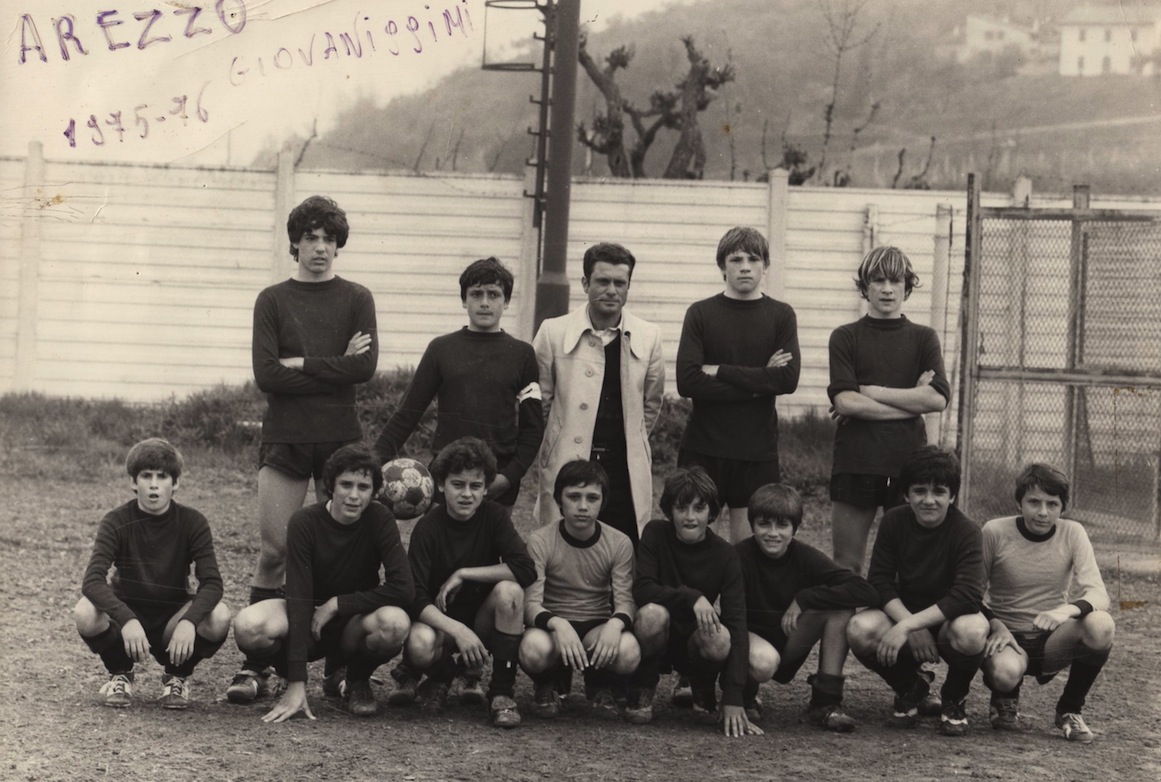 Tonino Duranti e i Giovanissimi amaranto della stagione 75/76