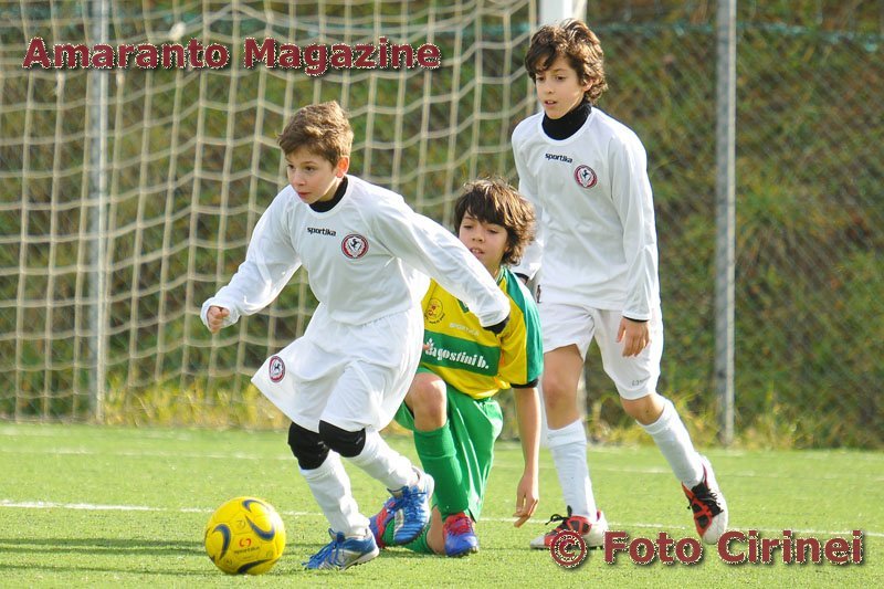 una fase della partita Arezzo-Santa Firmina del campionato Esordienti