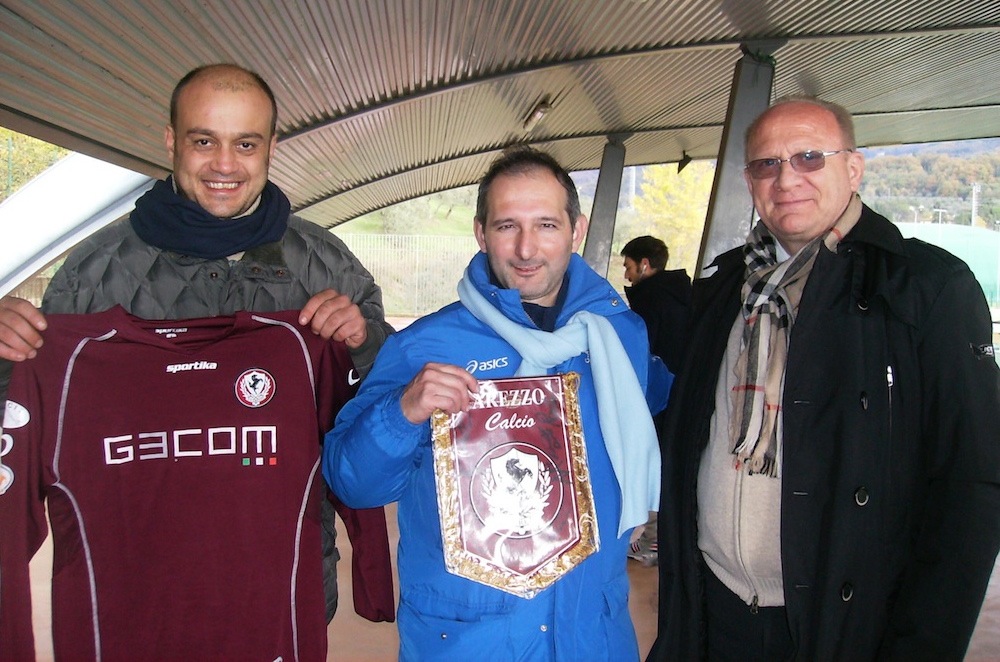 il segretario Andrea Buratti e Gino Severini a Fiesole con Davide Ceregatti