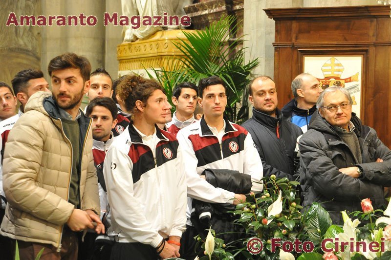 Martinez in Duomo con la squadra per la Madonna del Conforto