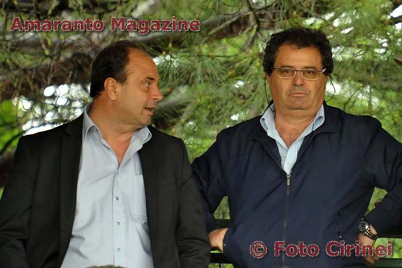 il vicepresidente Enrico De Martino con il ds Massimo Bonafede