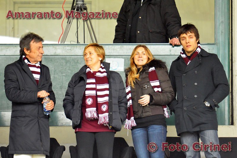 Ferretti in tribuna con moglie, figlia e il team manager Cerquozzi