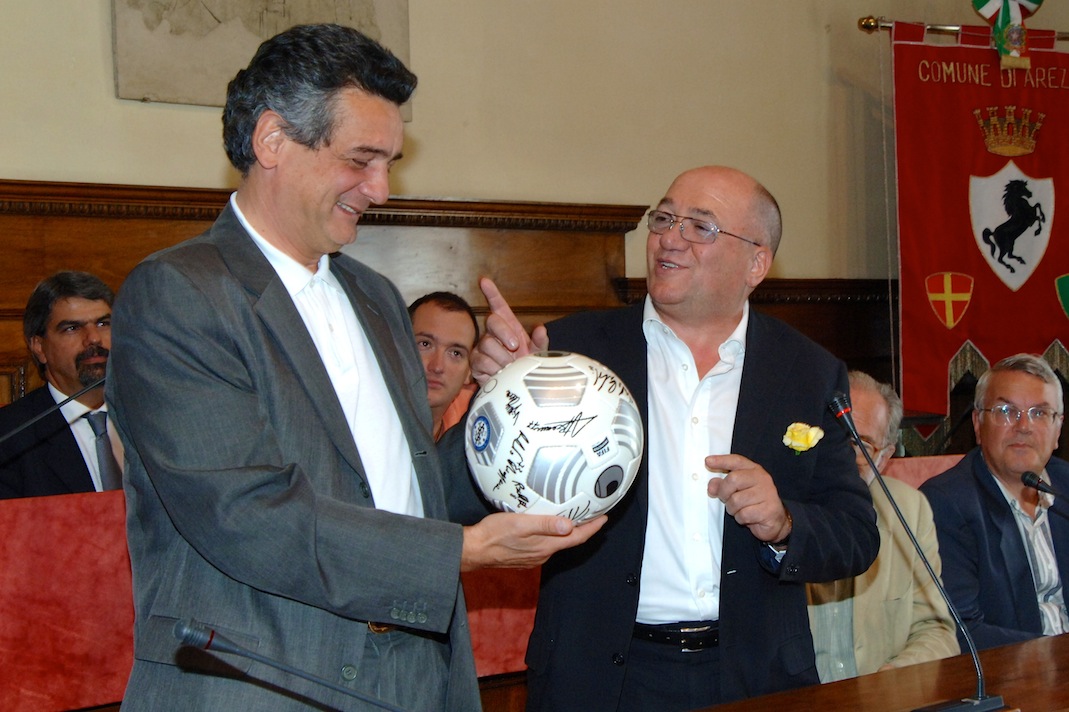 il sindaco Fanfani e Piero Mancini in una foto d'archivio