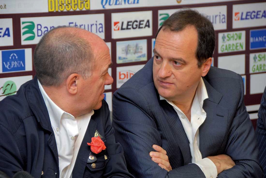 l'ex presidente Piero Mancini con l'ex ad Giovanni Cappietti