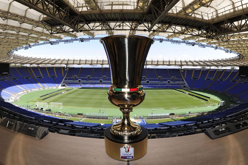 la Tim Cup viene assegnata in gara secca all'Olimpico di Roma