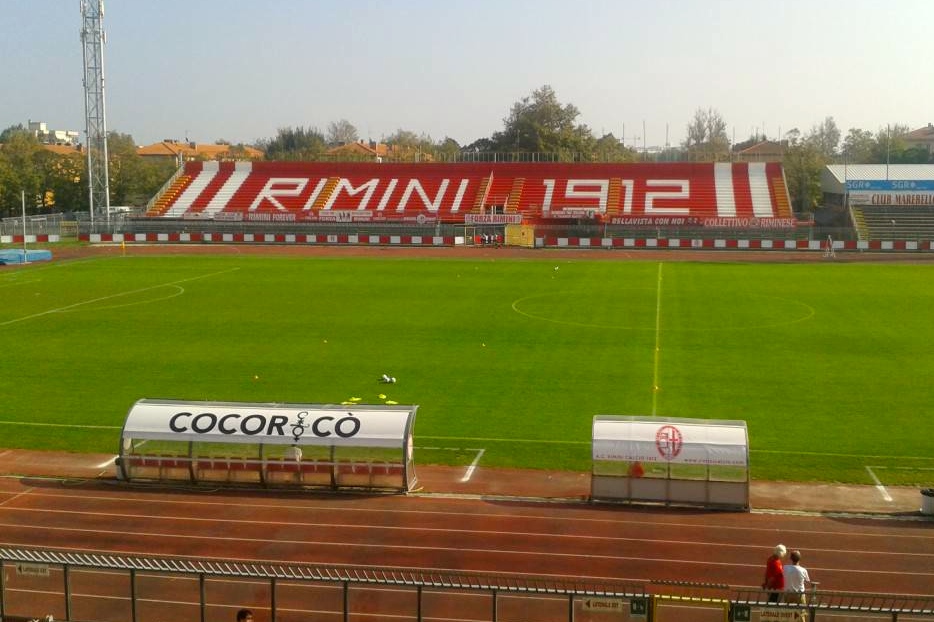 lo stadio ''Romeo Neri'' di Rimini