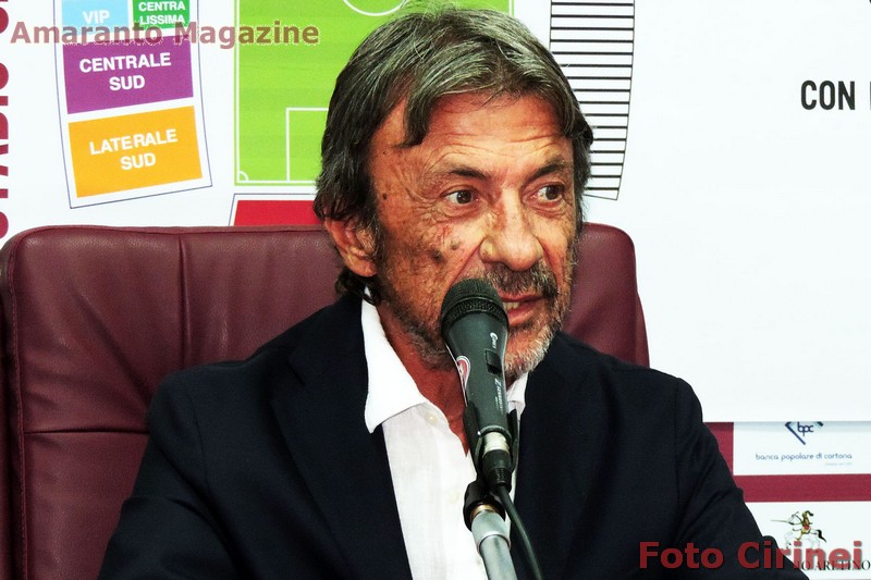 Mauro Ferretti durante l'ultima conferenza stampa