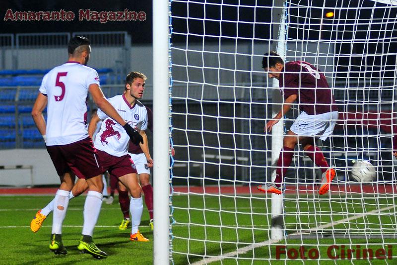 il gol di Madrigali a Pontedera un anno fa