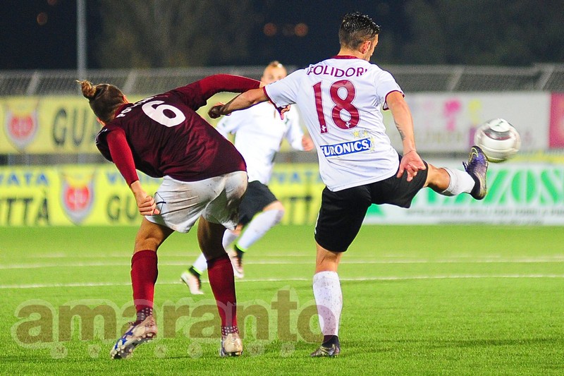 Alessandro Polidori, quinto gol stagionale a Pontedera