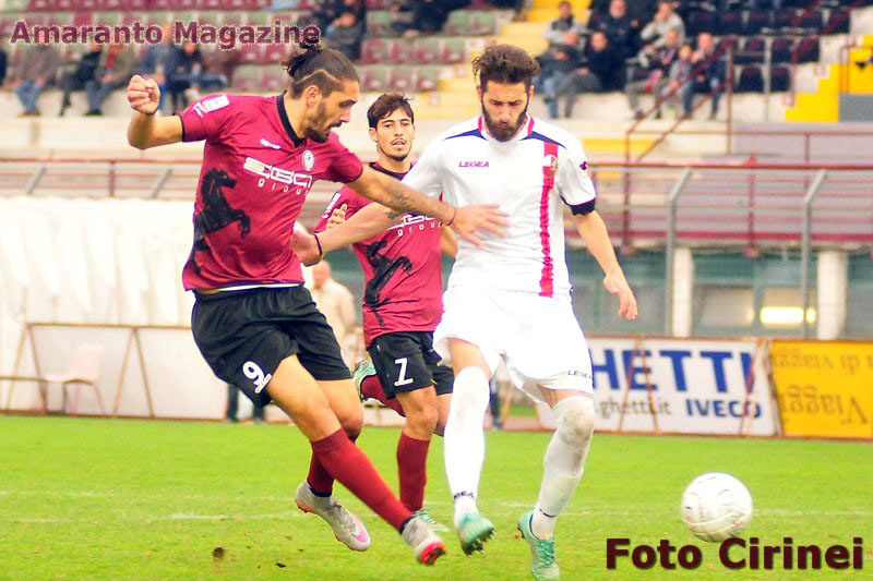 il gol di Cori nell'ultimo Arezzo-Lucchese