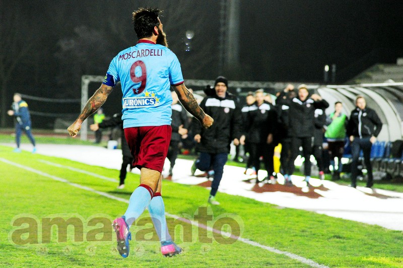 Davide Moscardelli, 12 gol in campionato con l'Arezzo