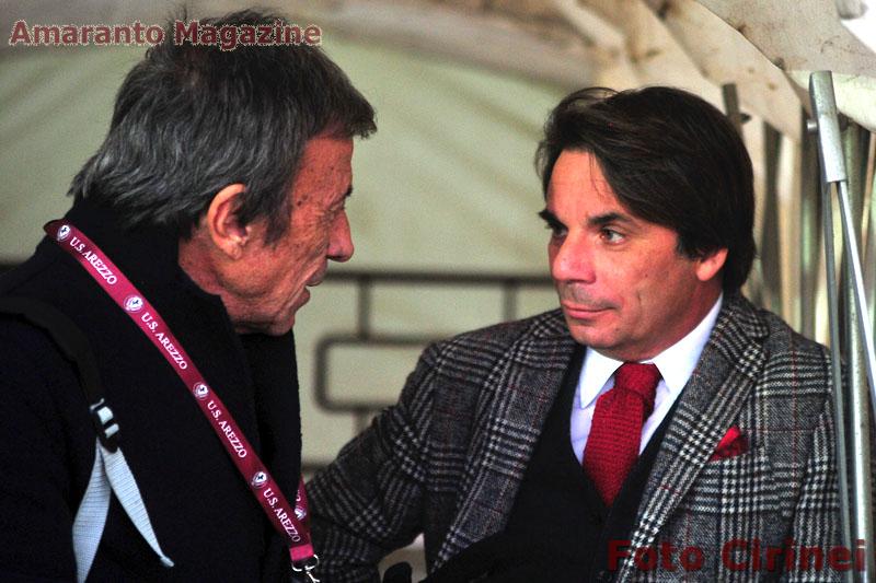 il presidente Ferretti e l'ex tecnico amaranto Capuano