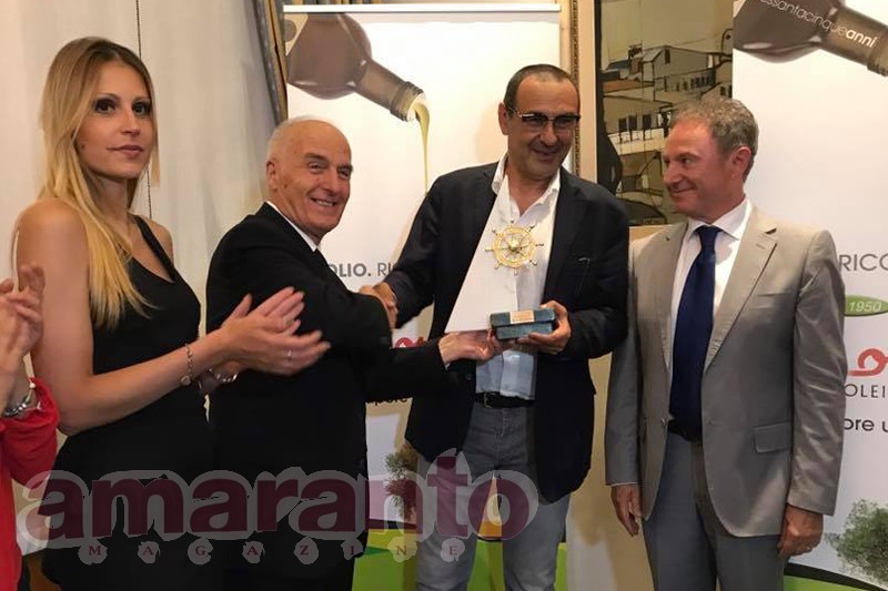 Maurizio Sarri premiato con il timone d'oro per la seconda volta