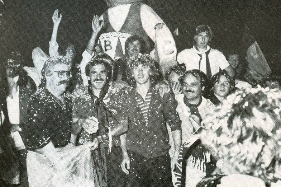un'immagine della festa promozione del 1982 (foto MuseoAmaranto)