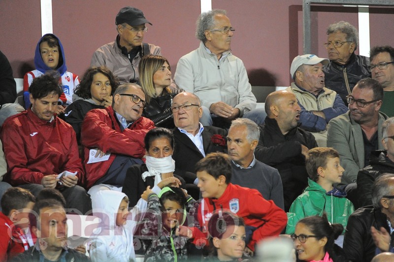 Pieroni in tribuna a Pesaro con Testini, Mancini e La Cava