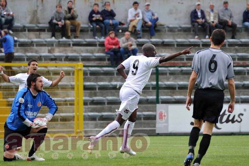 Fofana in gol ad Alessandria nel 2010