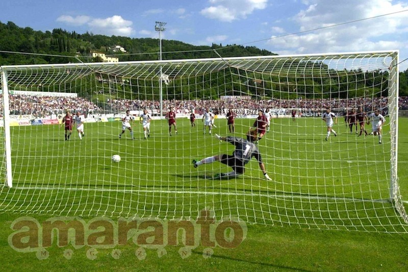 il gol di Frick al Livorno nei play-off del 2001