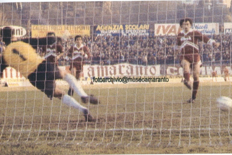 Il rigore di Pasquale Traini che dette la vittoria sul Cesena nel 1983