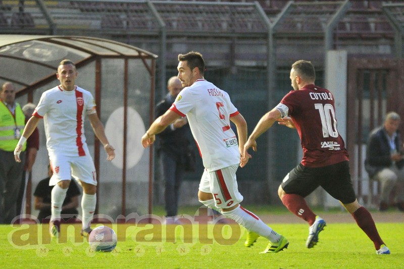 Marco Fossati centrocampista del Monza, in gol contro la Pro Patria