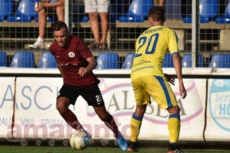 Mattia Rolando, per lui due gol in due gare con la maglia della Pro Vercelli