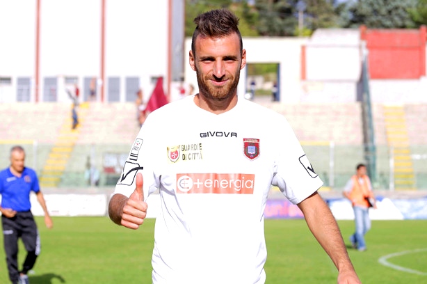 Stefano Scapini, in gol nella vittoria del Modena a Gubbio