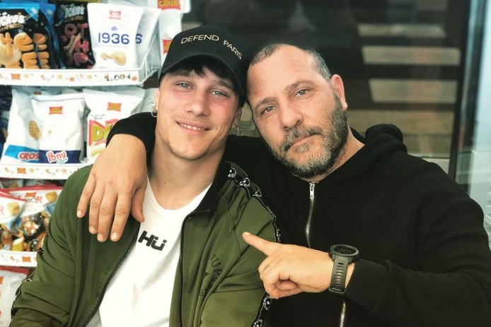 l'attaccante con il padre Roberto (foto Instagram)
