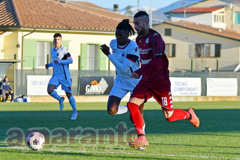 Elio Calderini, 33 anni, giÃ  2 gol segnati con l'Arezzo