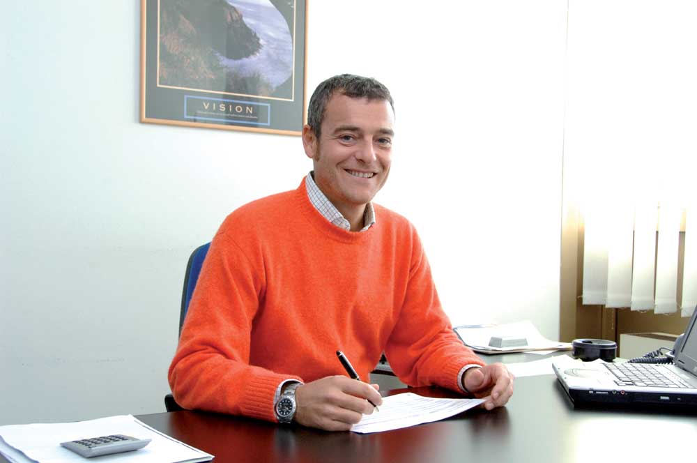Paolo Bertini nel suo ufficio di promotore