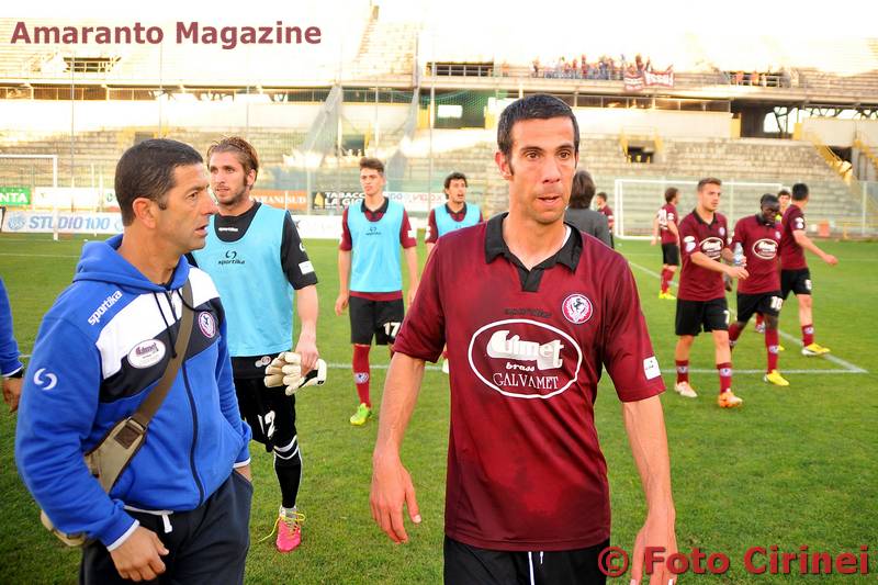 Carteri autore del gol decisivo a Taranto nei playoff del 2014