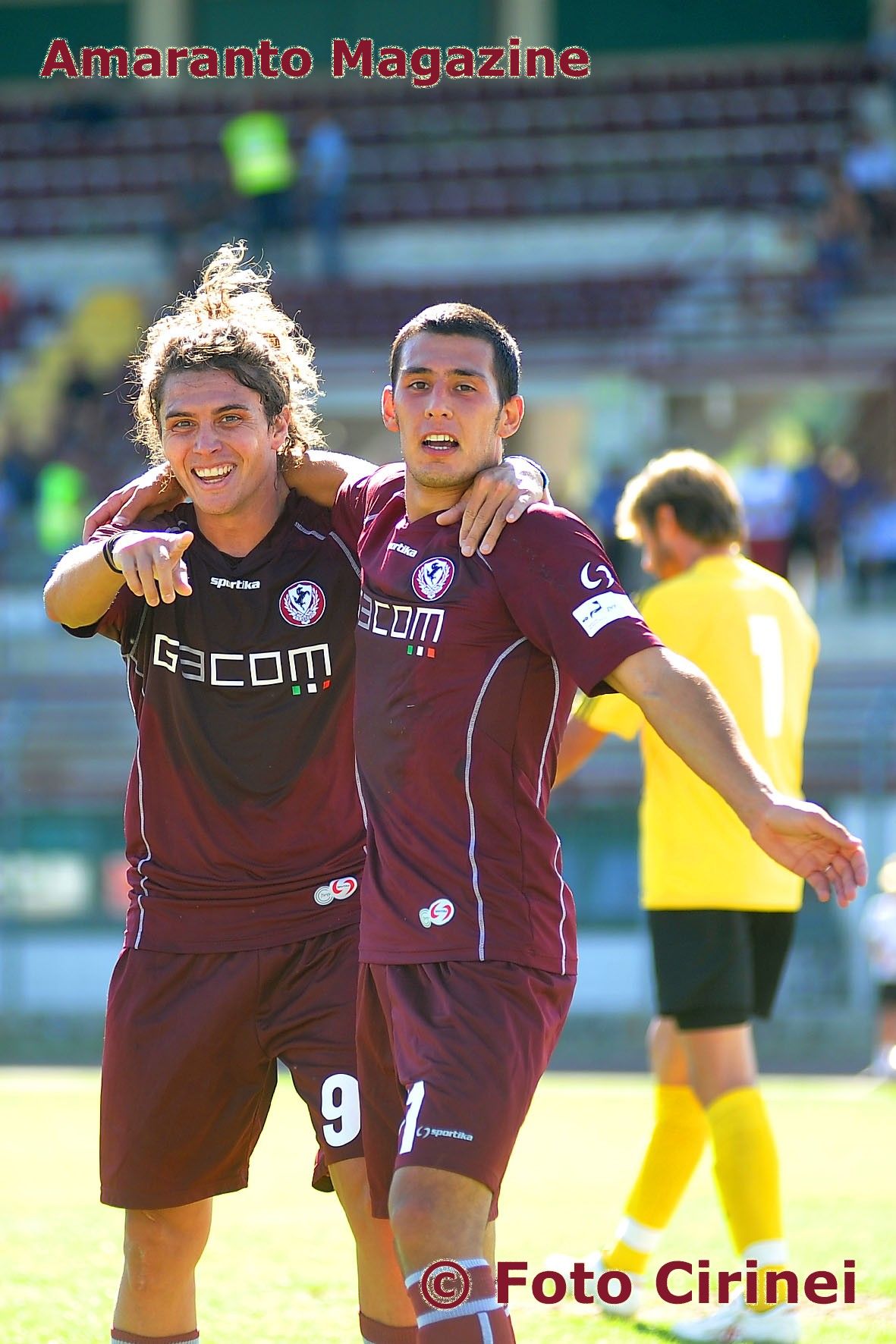 Martinez e Rubechini festeggiano il gol del 3-0