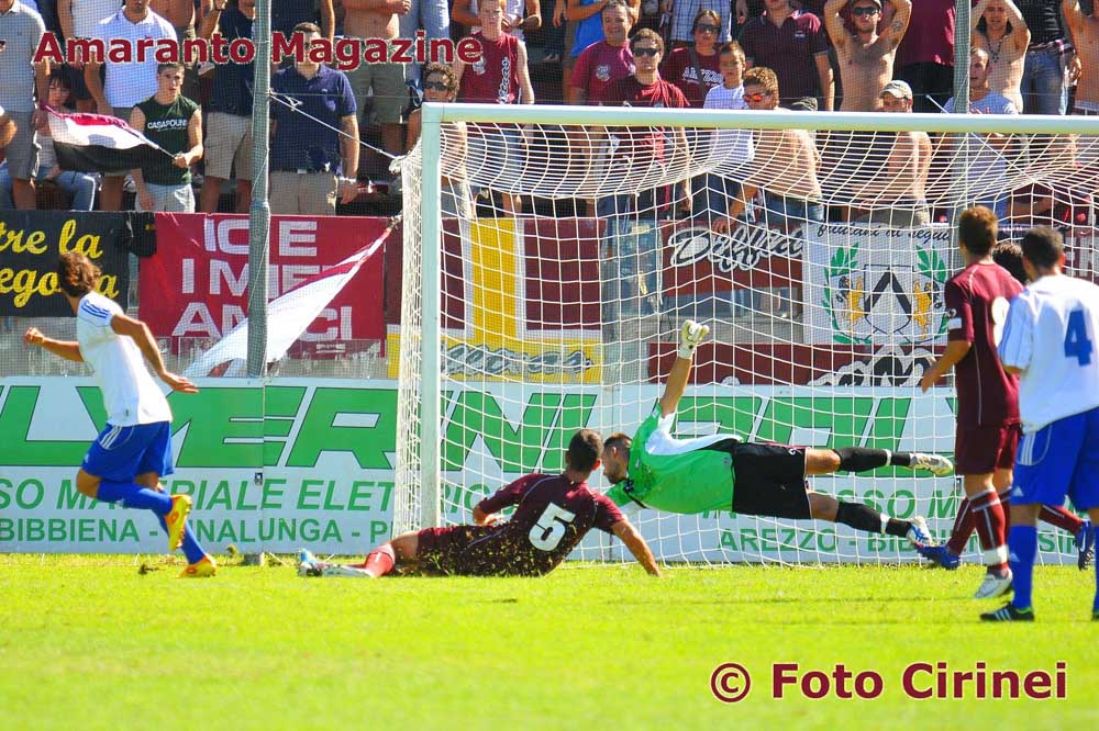 il palo salva Bucchi sul tiro di Pagnotta, il risultato era giÃ  di 2-0